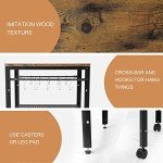 Rustic Adjustable Height 2-Tier End Table