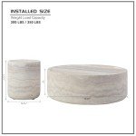 JURMALYN Modern Round Coffee Table Set of 2