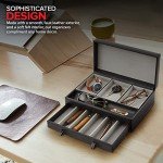 Stylish Men's Valet Tray and Dresser Organizer