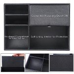 Men's Faux Leather Valet Tray and Jewelry Organizer