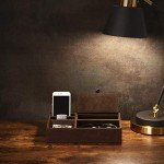 Mens Faux Leather Valet Tray and Organizer