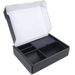 Men's Faux Leather Valet Tray and Jewelry Organizer