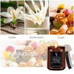 Vanilla Sugar Scented Soy Wax Candles, 7oz