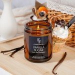 Vanilla Sugar Scented Soy Wax Candles, 7oz