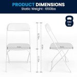 Flash Furniture Hercules Series Stackable Folding Chairs Set