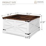 3-Piece Farmhouse Coffee & Side Table Set