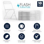 Flash Furniture Hercules Series Stackable Folding Chairs Set