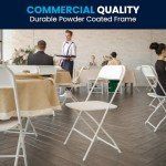 Flash Furniture Hercules Series Stackable Folding Chairs Set