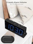 Digital Dual Alarm Clock with USB Charger