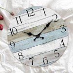Rustic 8-Inch Silent Battery-Operated Wall Clock