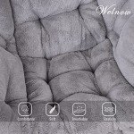 Welnow Modern Lounge Chair with Ottoman Set