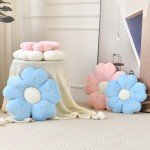 Cute Flower-Shaped Decorative Throw Pillow – 15 Inches