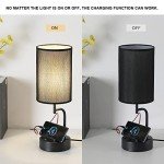 Modern Table Lamp Set with USB Charging Ports