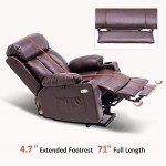 Large Power Lift Recliner Chair with USB Ports