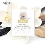 Creamy Vanilla Swirl Scented Candle - 18 oz