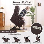 Power Lift Recliner Chair with Massage and Heat