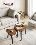VASAGLE Set of 2 Industrial Nesting Coffee Tables