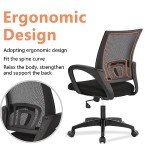 Black Adjustable Ergonomic Office Chair with Lumbar Support