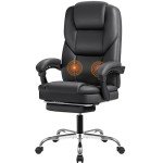 Ergonomic Executive Office Chair with Footrest