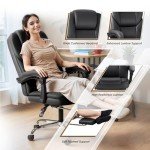 Ergonomic Executive Office Chair with Footrest