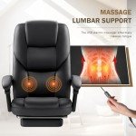 Ergonomic Executive Office Chair with Footrest