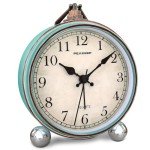 Peakeep 4" Antique Battery Operated Analog Alarm Clock