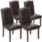 Set of 4 Modern Upholstered Dining Chairs