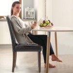 Set of 4 Modern Upholstered Dining Chairs