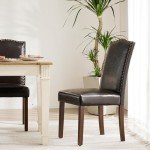 Set of 4 Modern Upholstered Dining Chairs