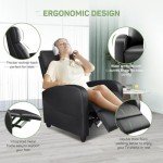 Massage Recliner Chair with Lumbar Support for Home