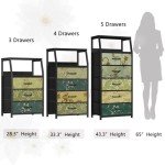 Retro Nightstand with 3 Drawers and Shelf