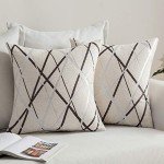 Cozy Chenille Throw Pillow Covers - Set of 2