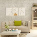 Boho Minimalist Framed Canvas Wall Art