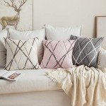 Cozy Chenille Throw Pillow Covers - Set of 2