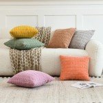 Set of 2 Decorative Corduroy Throw Pillow Covers