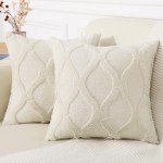 Beige Faux Fur Throw Pillow Covers - Set of 2