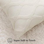 Beige Faux Fur Throw Pillow Covers - Set of 2