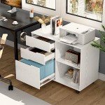 3-Drawer Mobile File Cabinet for Home Office