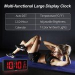 YORTOT 16” LED Wall Clock with Remote Control