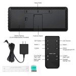 YORTOT 16” LED Wall Clock with Remote Control