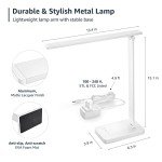 Versatile Dimmable LED Desk Lamp with 5 Colors