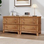 Merax Mid-Century Modern 3-Drawer Nightstand
