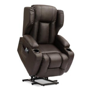 Power Lift Recliner Sofa with Massage and Heat