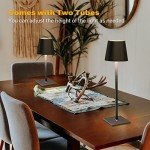 Chloranthus Rechargeable Cordless Table Lamps - 2 Pack