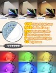Reifeiniwei Clamp Desk Lamp with RGB & Warm Light