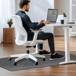Durable Office Chair Mat for Hard Floors 36"x48