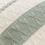 Set of 2 Sage Green Boho Throw Pillow Covers