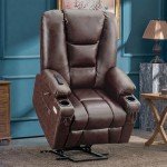 MCombo Large Power Lift Recliner with Massage & Heat