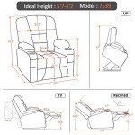 MCombo Large Power Lift Recliner with Massage & Heat