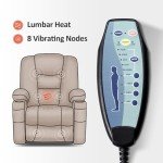 MCombo Large Power Lift Recliner with Massage & Heat